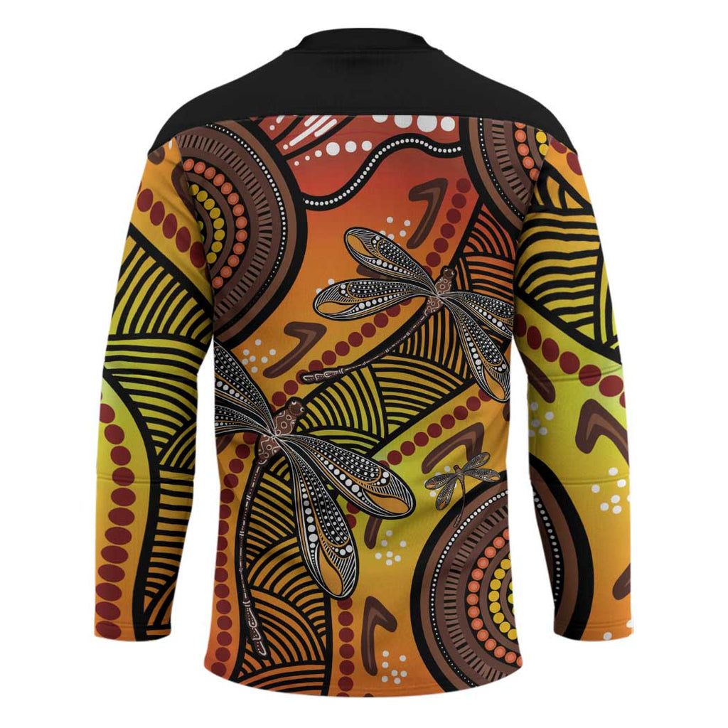 Australian Dragonfly Indigenous Art Hockey Jersey
