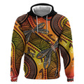 Australian Dragonfly Indigenous Art Hoodie