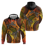 Australian Dragonfly Indigenous Art Hoodie