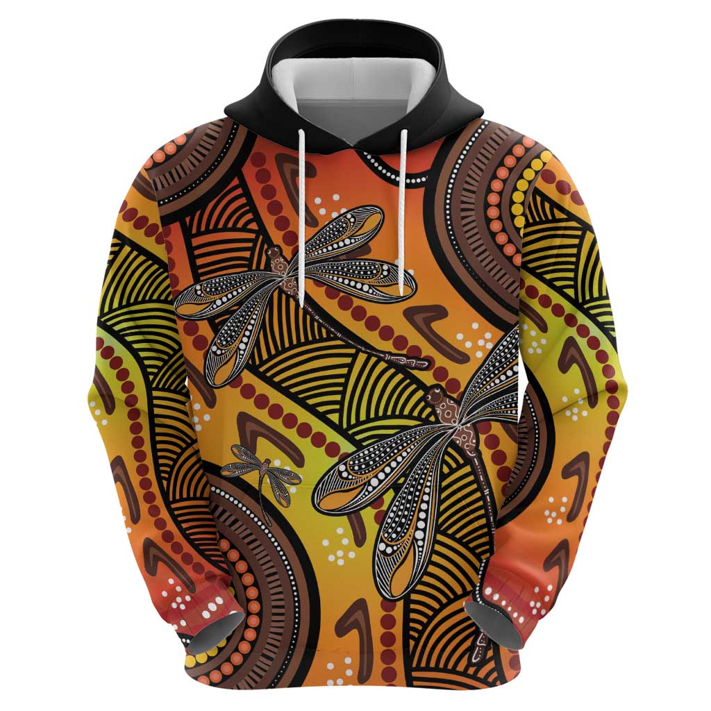 Australian Dragonfly Indigenous Art Hoodie