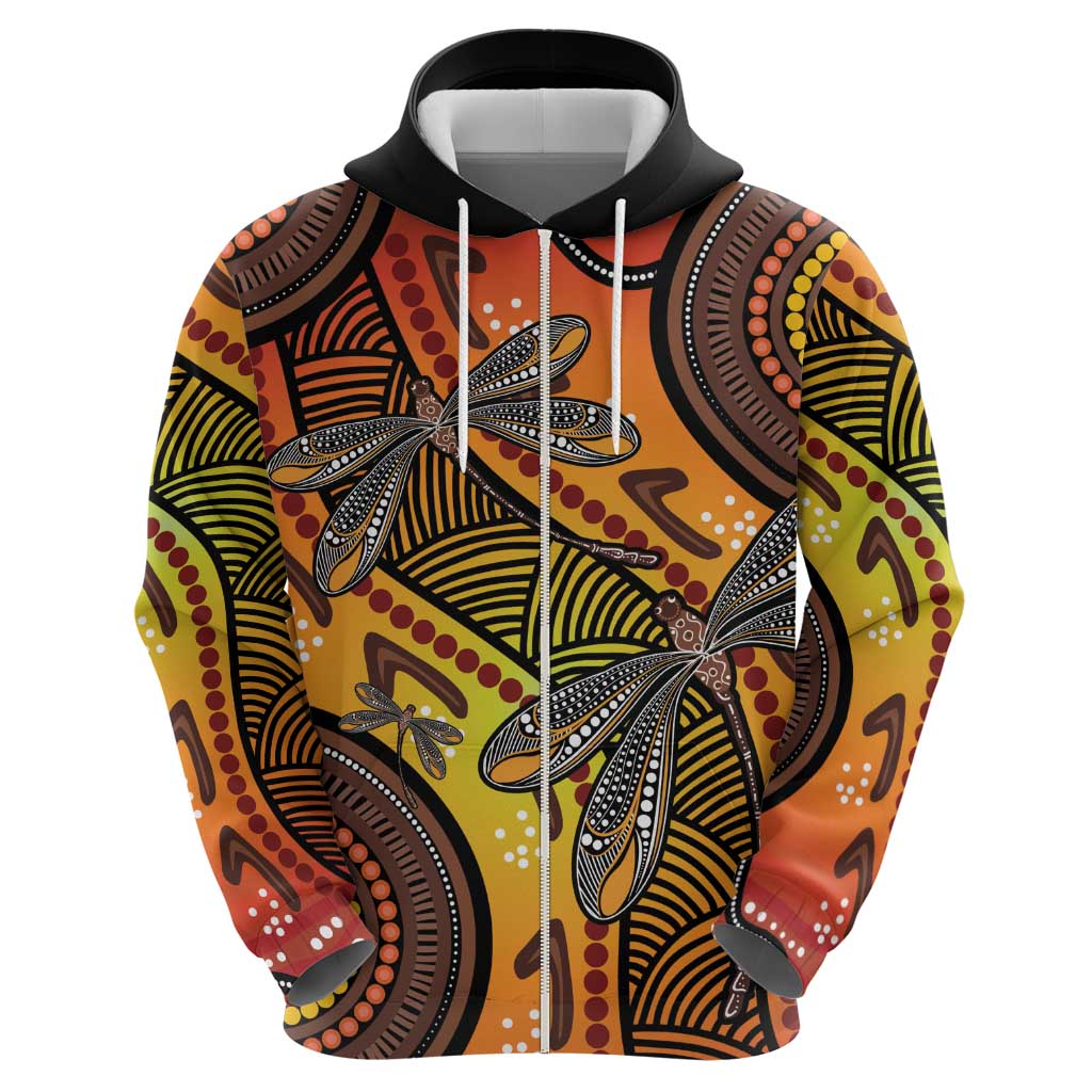 Australian Dragonfly Indigenous Art Hoodie