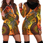 Australian Dragonfly Indigenous Art Hoodie Dress