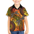 Australian Dragonfly Indigenous Art Kid Hawaiian Shirt