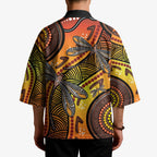 Australian Dragonfly Indigenous Art Kimono