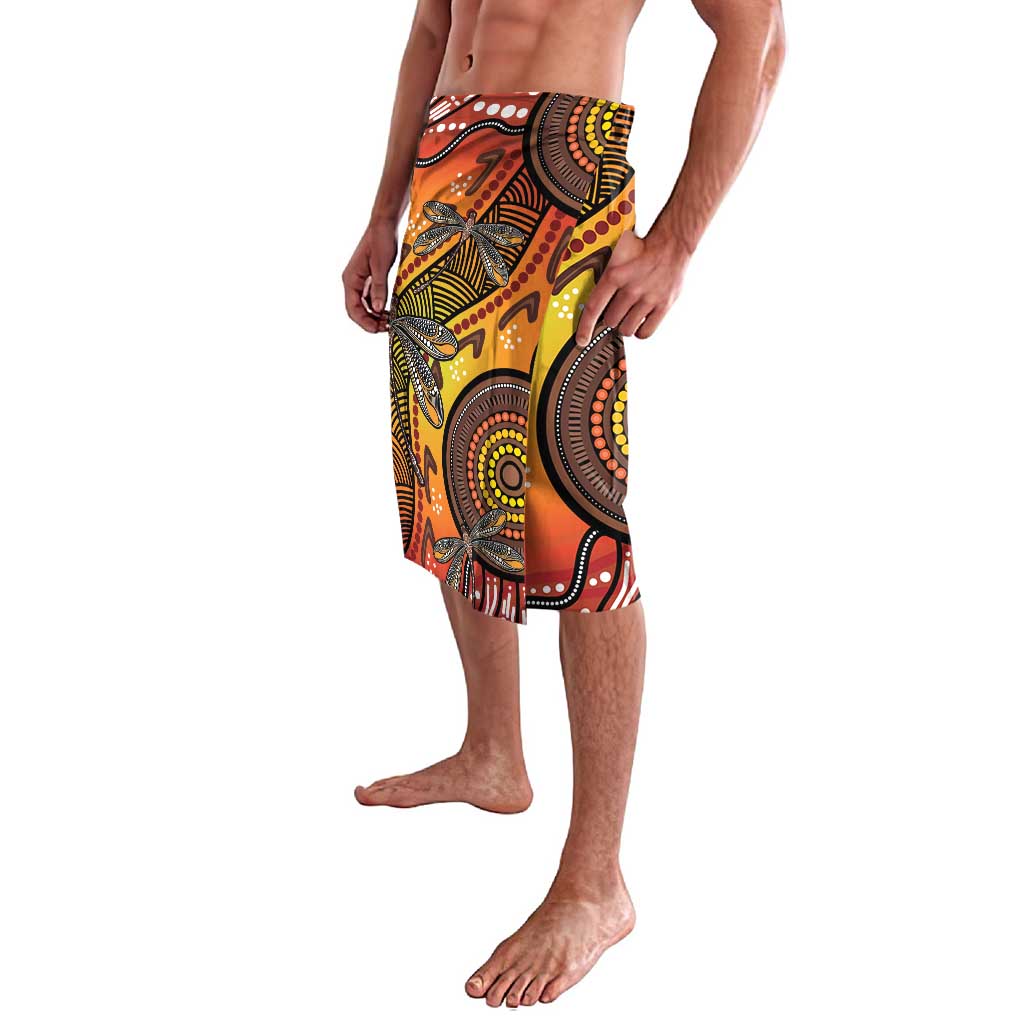 Australian Dragonfly Indigenous Art Lavalava