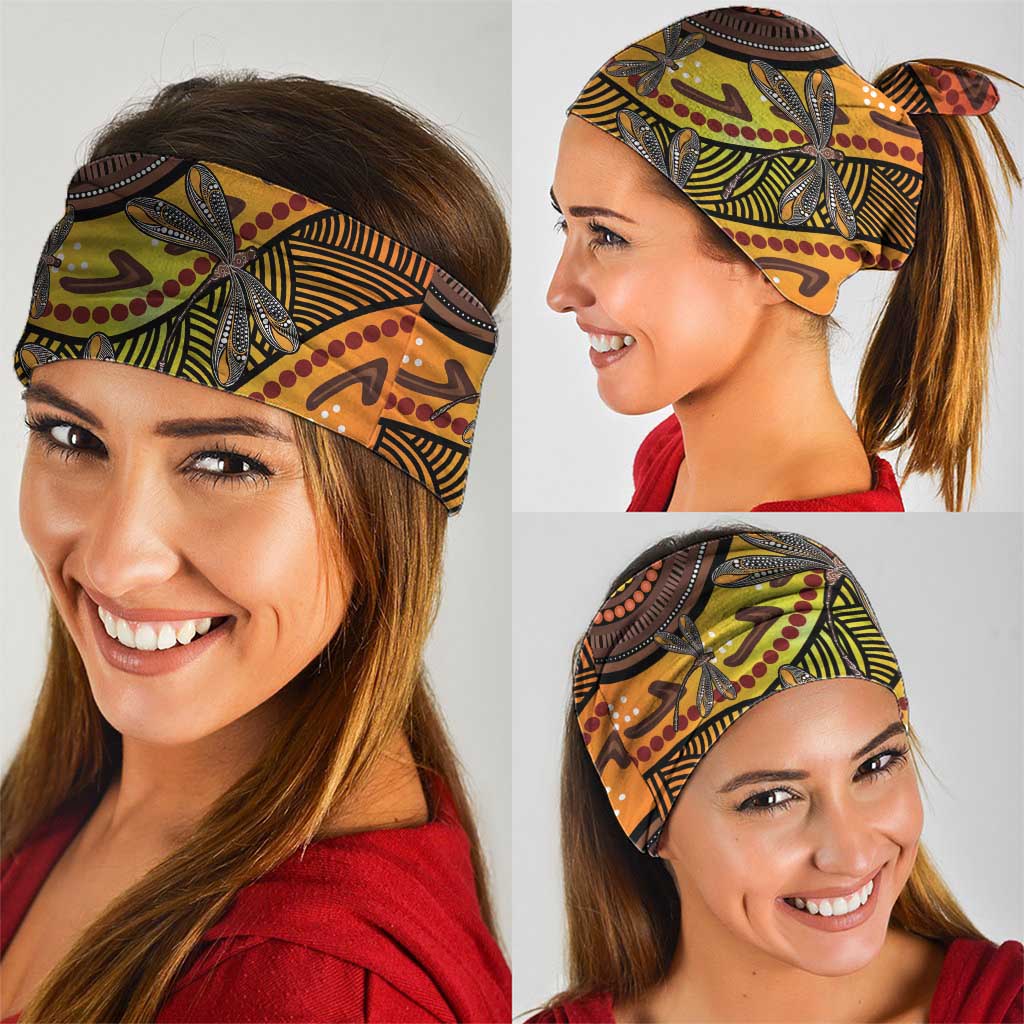 Australian Dragonfly Indigenous Art Neck Gaiter