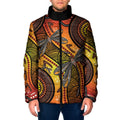 Australian Dragonfly Indigenous Art Padded Jacket