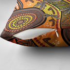 Australian Dragonfly Indigenous Art Pillow Cover
