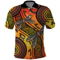 Australian Dragonfly Indigenous Art Polo Shirt