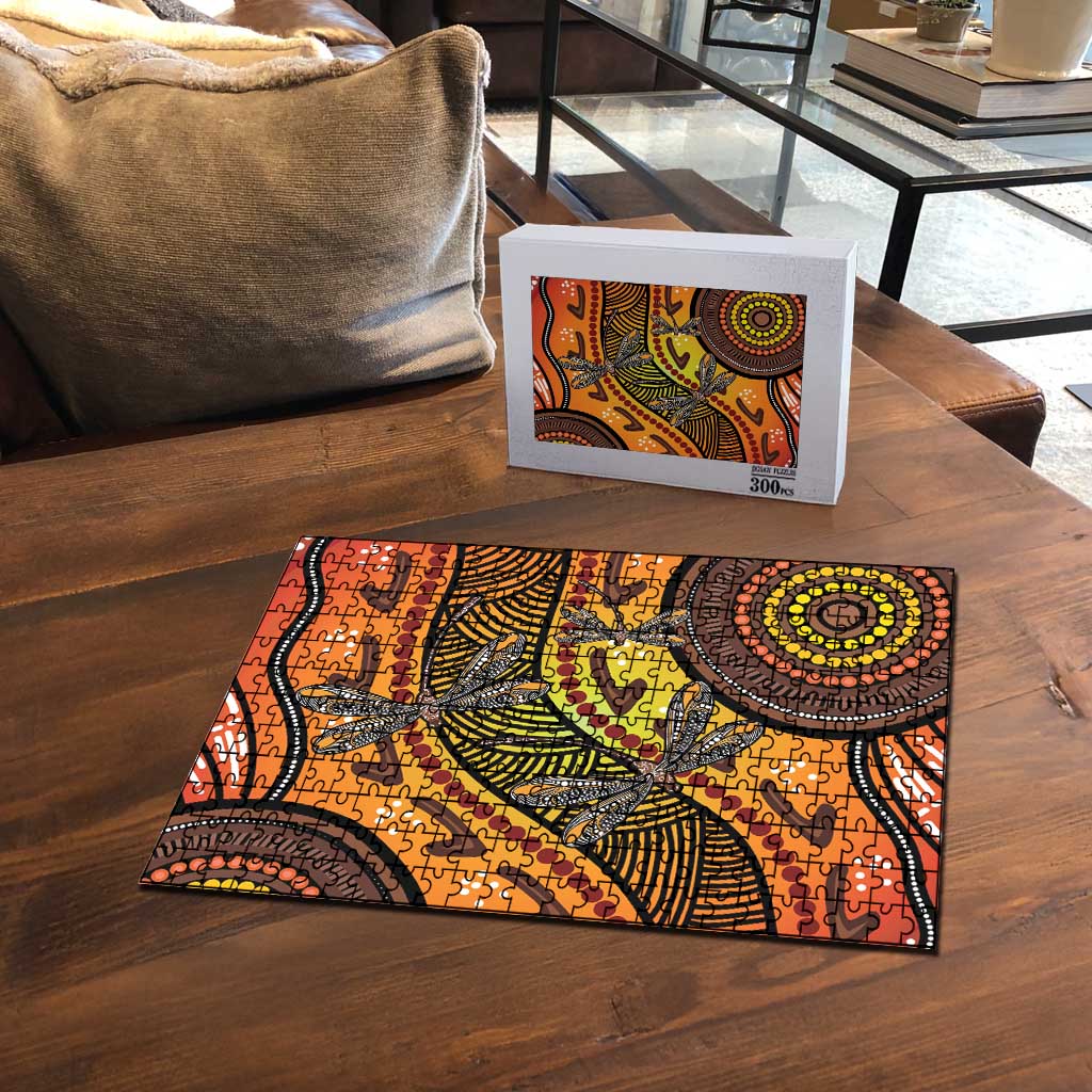 Australian Dragonfly Indigenous Art Puzzle