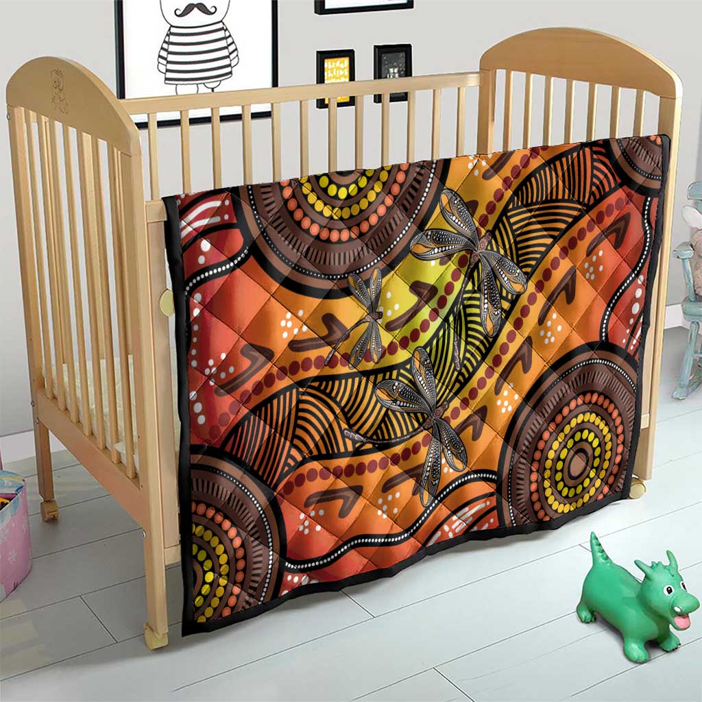 Australian Dragonfly Indigenous Art Quilt