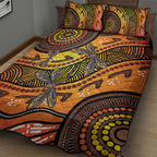 Australian Dragonfly Indigenous Art Quilt Bed Set