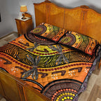 Australian Dragonfly Indigenous Art Quilt Bed Set
