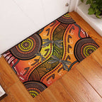Australian Dragonfly Indigenous Art Rubber Doormat