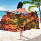 Australian Dragonfly Indigenous Art Sarong