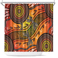 Australian Dragonfly Indigenous Art Shower Curtain