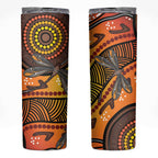 Australian Dragonfly Indigenous Art Skinny Tumbler