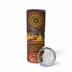 Australian Dragonfly Indigenous Art Skinny Tumbler