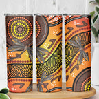 Australian Dragonfly Indigenous Art Skinny Tumbler