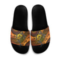 Australian Dragonfly Indigenous Art Slide Sandals
