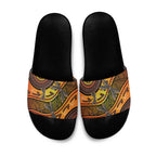 Australian Dragonfly Indigenous Art Slide Sandals