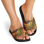 Australian Dragonfly Indigenous Art Slide Sandals