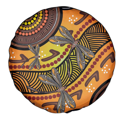 Australian Dragonfly Indigenous Art Spare Tire Cover