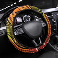 Australian Dragonfly Indigenous Art Steering Wheel Cover