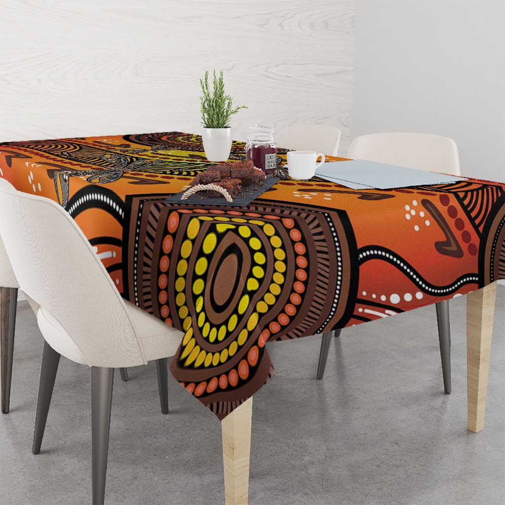 Australian Dragonfly Indigenous Art Tablecloth