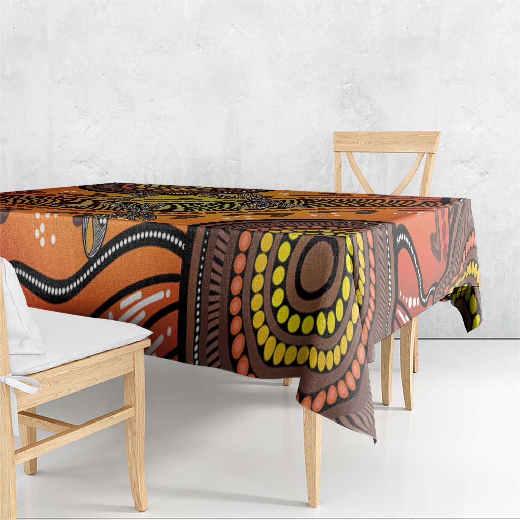Australian Dragonfly Indigenous Art Tablecloth