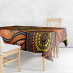 Australian Dragonfly Indigenous Art Tablecloth