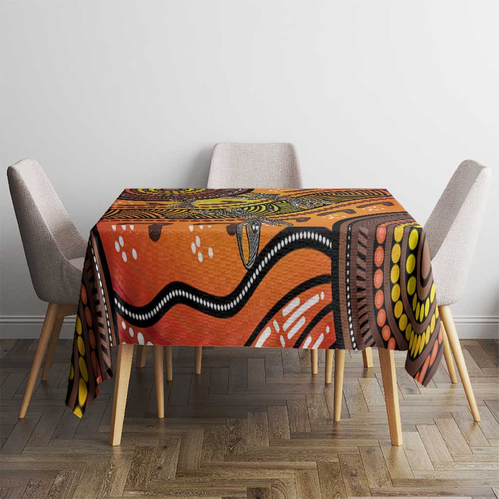 Australian Dragonfly Indigenous Art Tablecloth
