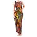 Australian Dragonfly Indigenous Art Tank Maxi Dress