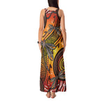Australian Dragonfly Indigenous Art Tank Maxi Dress