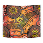 Australian Dragonfly Indigenous Art Tapestry