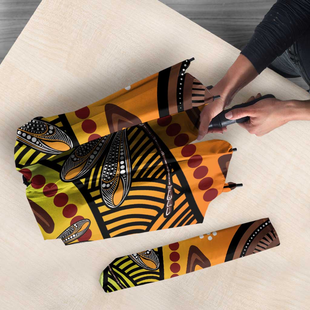 Australian Dragonfly Indigenous Art Umbrella