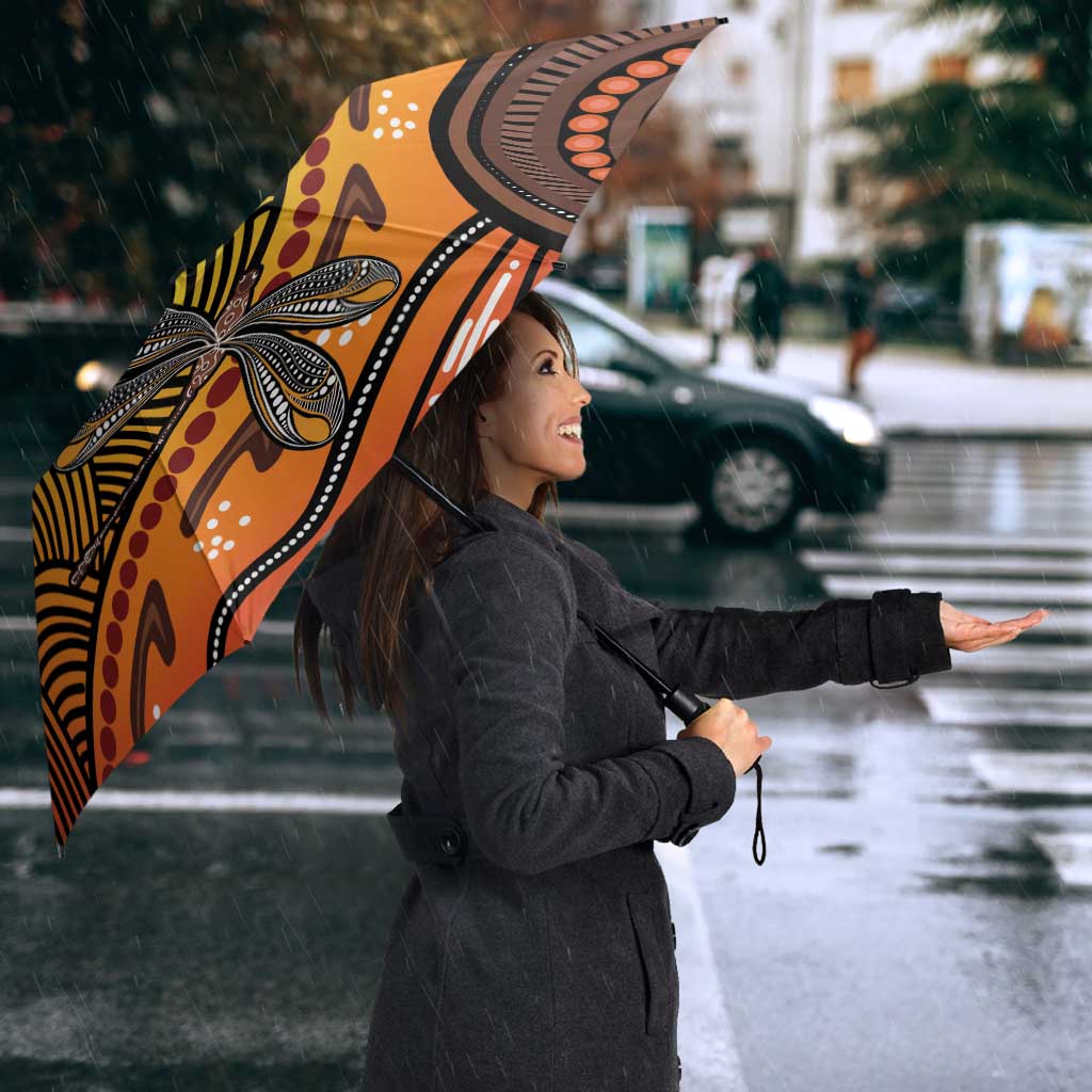 Australian Dragonfly Indigenous Art Umbrella