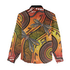Australian Dragonfly Indigenous Art Women Casual Shirt