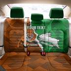 Custom Rabbitohs And Tigers Back Car Seat Cover Together Dynamic Style