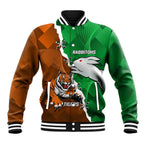 Custom Rabbitohs And Tigers Baseball Jacket Together Dynamic Style