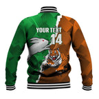 Custom Rabbitohs And Tigers Baseball Jacket Together Dynamic Style