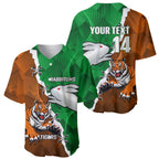 Custom Rabbitohs And Tigers Baseball Jersey Together Dynamic Style