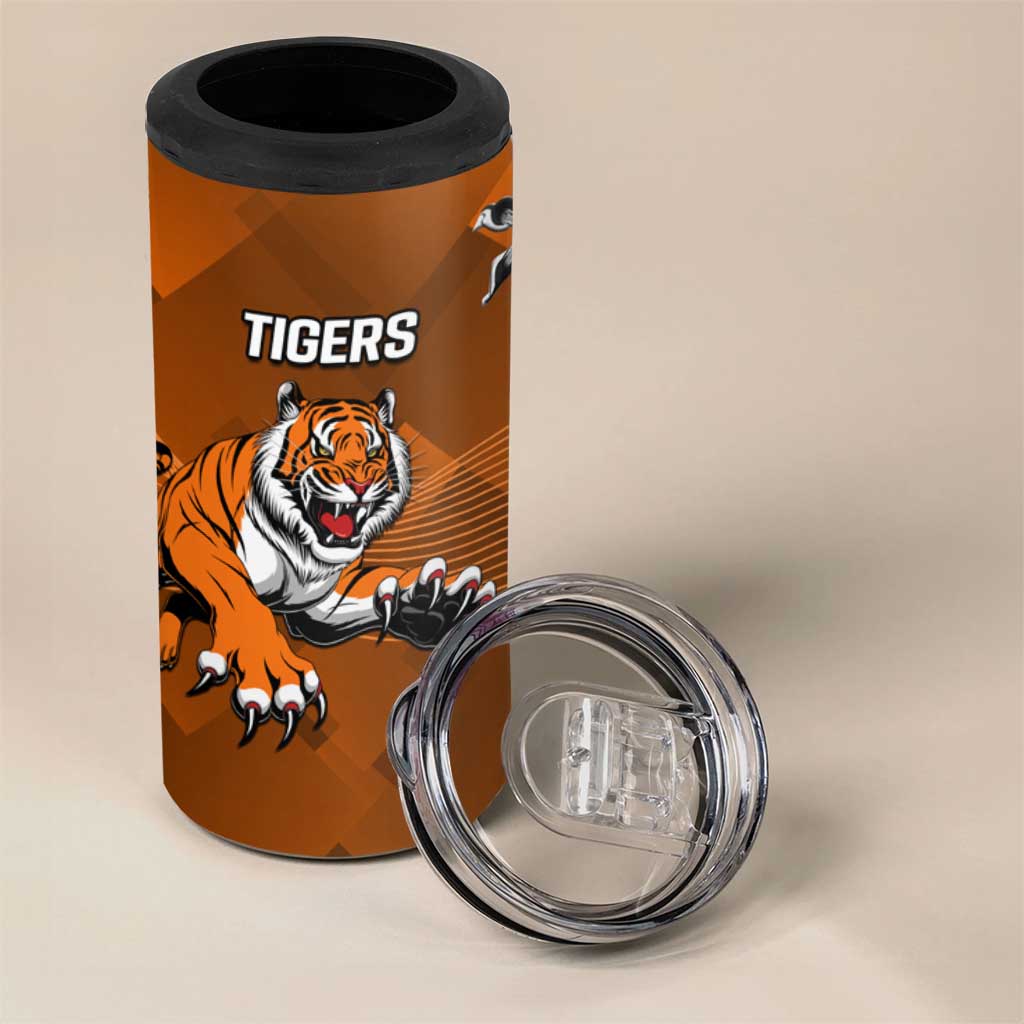 Rabbitohs And Tigers 4 in 1 Can Cooler Tumbler Together Dynamic Style