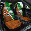 Custom Rabbitohs And Tigers Car Seat Cover Together Dynamic Style