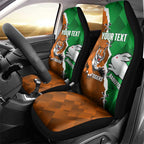 Custom Rabbitohs And Tigers Car Seat Cover Together Dynamic Style