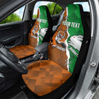 Custom Rabbitohs And Tigers Car Seat Cover Together Dynamic Style