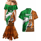 Custom Rabbitohs And Tigers Couples Matching Mermaid Dress and Hawaiian Shirt Together Dynamic Style