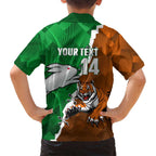 Custom Rabbitohs And Tigers Family Matching Puletasi and Hawaiian Shirt Together Dynamic Style