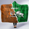 Custom Rabbitohs And Tigers Hooded Blanket Together Dynamic Style