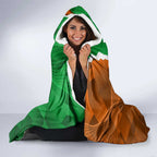 Custom Rabbitohs And Tigers Hooded Blanket Together Dynamic Style